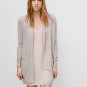 NWT Wilfred Flaubert Cashmere Silk Open Front Cardigan/Sweater